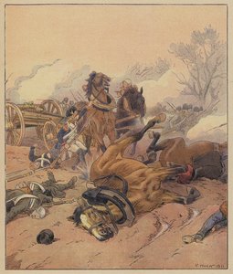 A francia csapatok elfoglalják az ellenséges vonalakat a wissembourgi csatában, francia függetlenségi háborúk, 1793